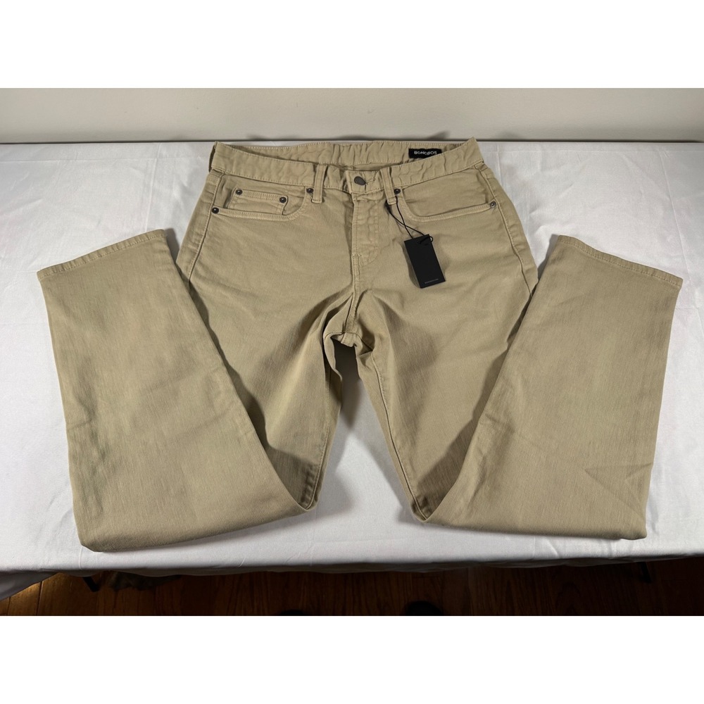 Bonobos Mens 30x30 Khaki Tan Five Pocket Cotton Twill Straight Leg Pants NWT